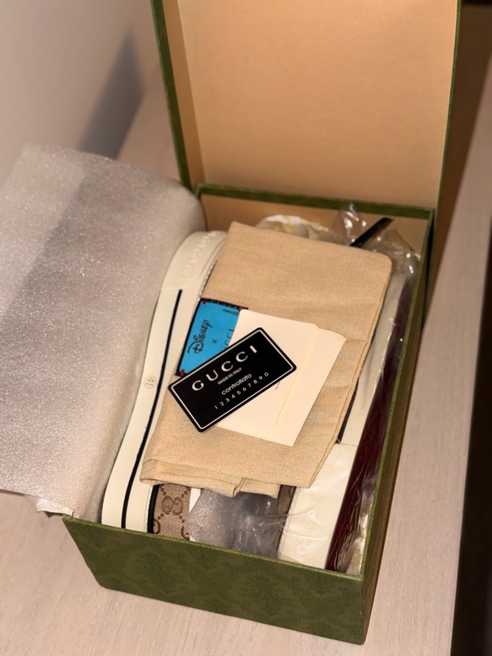 Gucci GG Supreme Slip-On Sneakers - Brown Beige - Picture 6 of 8